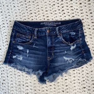 American Eagle distressed denim shorts
